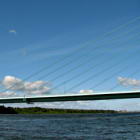 Road bridge across the Vistula, Solidarity Bridge, Plock, Poland