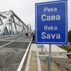 Road Bridge across the Sava, Sremska Rača, Serbia