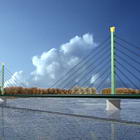 Road bridge across the Vistula, Plock, Poland